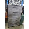 Image 1 : NEW ASHLEY SIGNATURE DESIGN RECLAIMED PATTERN 5 DRAWER CHEST OF DRAWERS, RETAIL $899