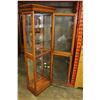 Image 2 : OAK GLASS DISPLAY CASE