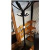 Image 1 : BLACK COAT TREE AND TALL CANDELABRA