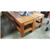 Image 2 : 2 PINE BENCHES