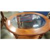 Image 2 : OAK GLASSTOP END TABLE