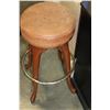 Image 2 : LEATHER STOOL