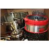 Image 2 : LOT OF STAINLESS POTS AND PANS AND POPCORN MAKER
