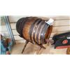 Image 1 : MINI KEG BARREL WITH SPIGOT ON STAND