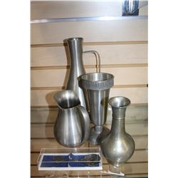 PEWTER VASES