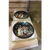 Image 1 : 8 COLLECTOR PLATES W/22K GOLD LINED