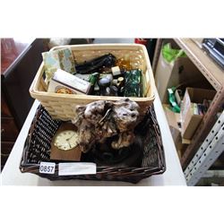 2 BASKETS OF COLLECTABLES