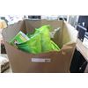 Image 1 : BOX OF CHRISTMAS DECORATIONS AND SMALL CHRISTMAS TREE