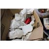Image 2 : BOX OF CHRISTMAS DECORATIONS AND SMALL CHRISTMAS TREE