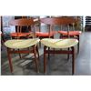 Image 2 : 2 SOBORG MOBLER DENMARK TEAK CHAIRS AND 3 MADE IN DENMARK TEAK CHAIRS
