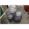 Image 2 : TWO ANTIQUE MILK CANS AND TWO METAL POTS