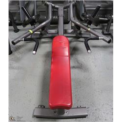 COMMERCIAL GRADE SUPINE BENCH WITH 25LBS WEIGHTS