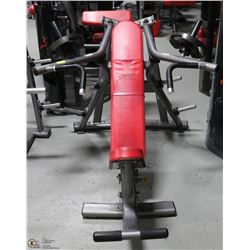 COMMERCIAL GRADE SUPINE BENCH WITH 25LBS WEIGHTS