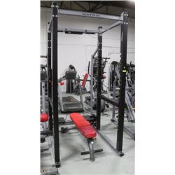 MATRIX SQUAT RACK WITH ADJUSTABLE BENCH