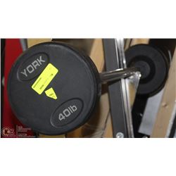 YORK BARBELL 40LBS