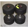 Image 1 : PAIR OF COMMERCIAL GRADE DUMBBELLS 75LBS