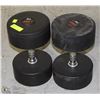 PAIR OF COMMERCIAL GRADE DUMBBELLS 70LBS