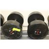 Image 1 : PAIR OF COMMERCIAL DUMBELLS 65LBS