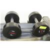 PAIR OF COMMERCIAL DUMBELLS 30LBS