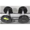 Image 1 : PAIR OF COMMERCIAL DUMBELLS 25LBS