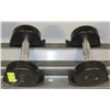 PAIR OF COMMERCIAL DUMBELLS 15LBS