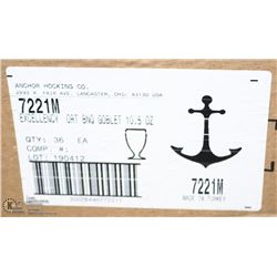 CASE OF ANCHOR HOCKING BANQUET GOBLETS (10.5 OZ)