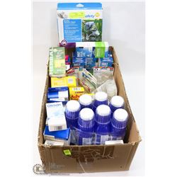 FLAT OF ASSORTED DRUG STORE CLOSURE ITEMS