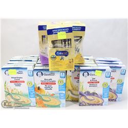 LARGE GROUP OF BABY FOOD AND FORMULA