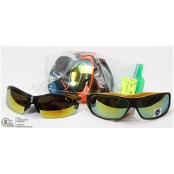 LOT OF 5 CHOPPER AND SPORTS SUNGLASSES