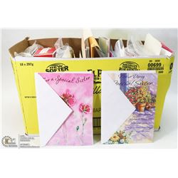 LARGE LOT OF ASSORTED GIFT CARDS.