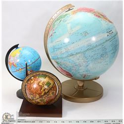 LOT OF THREE GLOBES