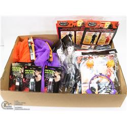 LARGE FLAT OF ASSORTED HALLOWEEN COSTUMES