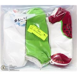 9PK LADIES ANKLE SOCKS