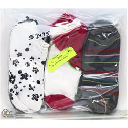 9PK LADIES ANKLE SOCKS