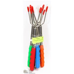 6PK EXTENDABLE WEINER FORKS.