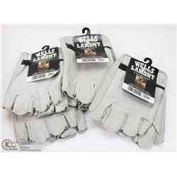 BOX OF 5 PAIRS LEATHER GLOVES