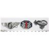 Image 1 : LOT OF THREE NEW BELT BUCKLES
