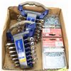 Image 1 : BOX OF 2 STUBBY WRENCHES WITH 2 CHAINS ALL NEW