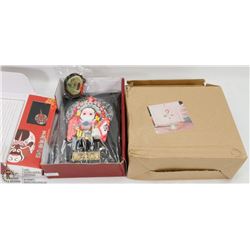 FLAT OF NEW ASIAN COLLECTIBLES INCL. WIND CHIME,