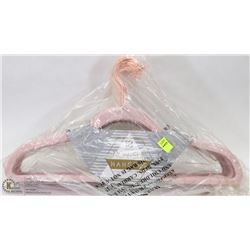 BUNDLE OF 18 NON-SLIP HANGERS - PINK