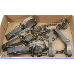 LOT OF 5 ANIMAL TRAPS.