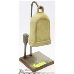CAST IRON BELL AND MALLETT