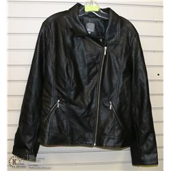 LADIES DOUBLE CHEST LEATHERETTE JACKET -