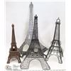 Image 1 : LOT OF 4 EIFFEL TOWER STANDS, 2 TEA LIGHTS ,