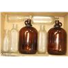 Image 1 : BOX OF ANTIQUE MILK AND 1 GAL JUGS