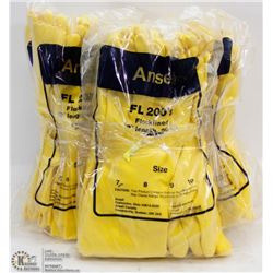 BUNDLE OF ANSELL FLOCK LINED GLOVES