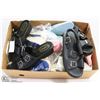 Image 1 : BOX OF NEW SLIPPERS AND SANDALS, SIZE 8 & MEDIUMS