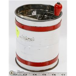ANTIQUE CANADIAN MADE FLOUR SIFTER