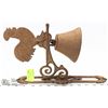 Image 1 : VINTAGE CAST IRON ROOSTER DOOR BELL.