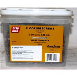 PAIL OF GRIP-RITE FLOORING SCREWS 1-3/4" X 8